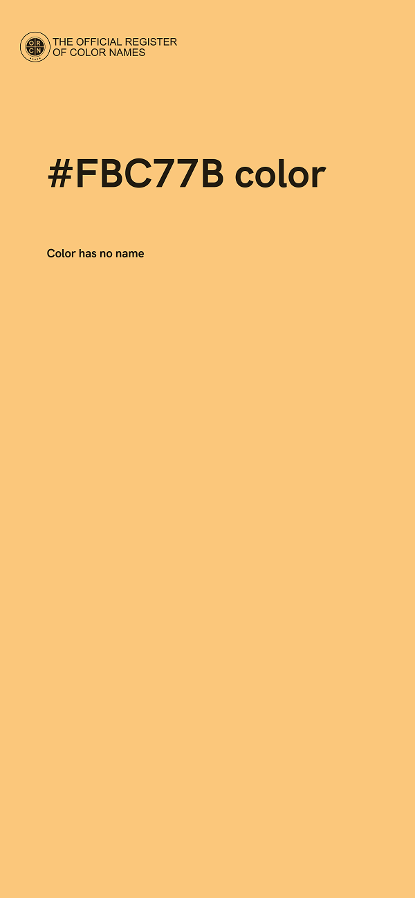 #FBC77B color image