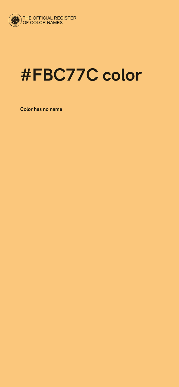 #FBC77C color image