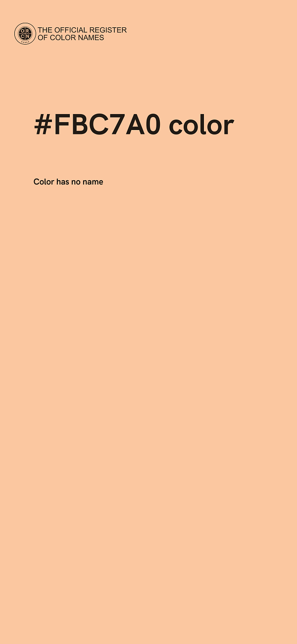 #FBC7A0 color image