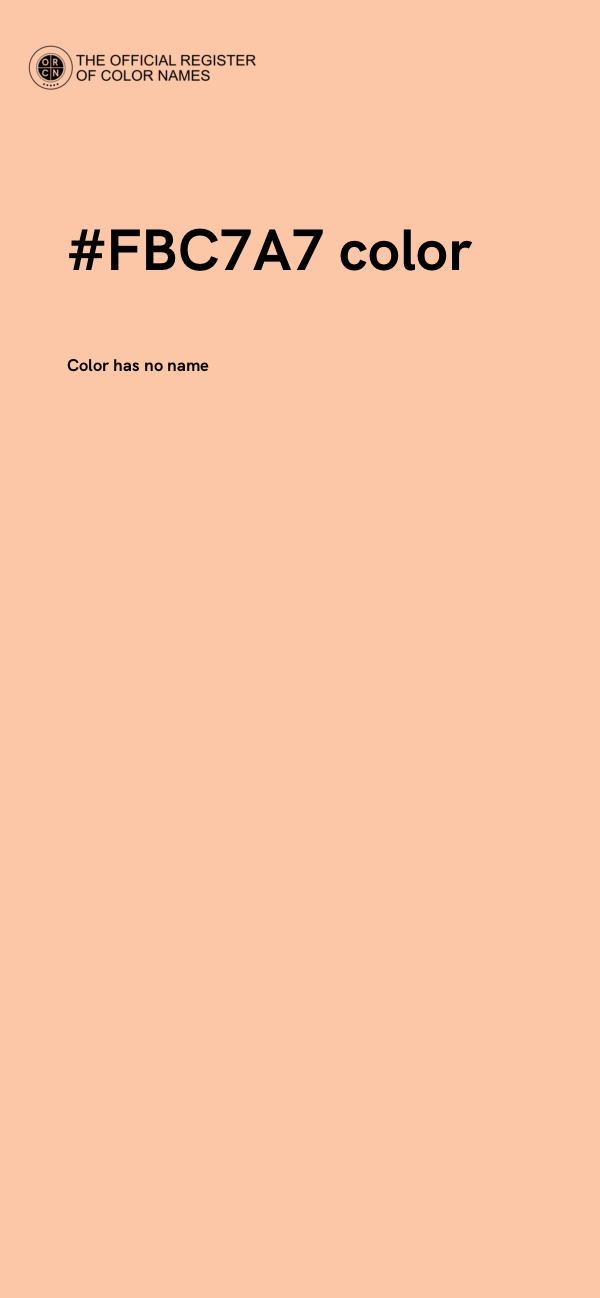 #FBC7A7 color image