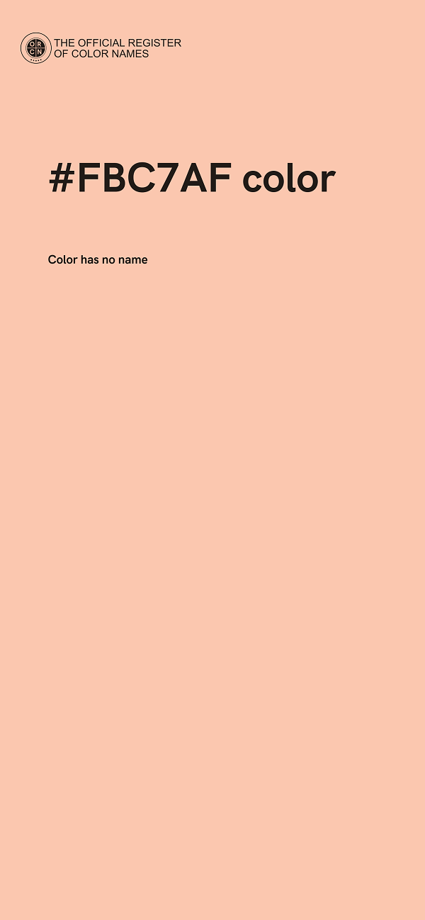 #FBC7AF color image