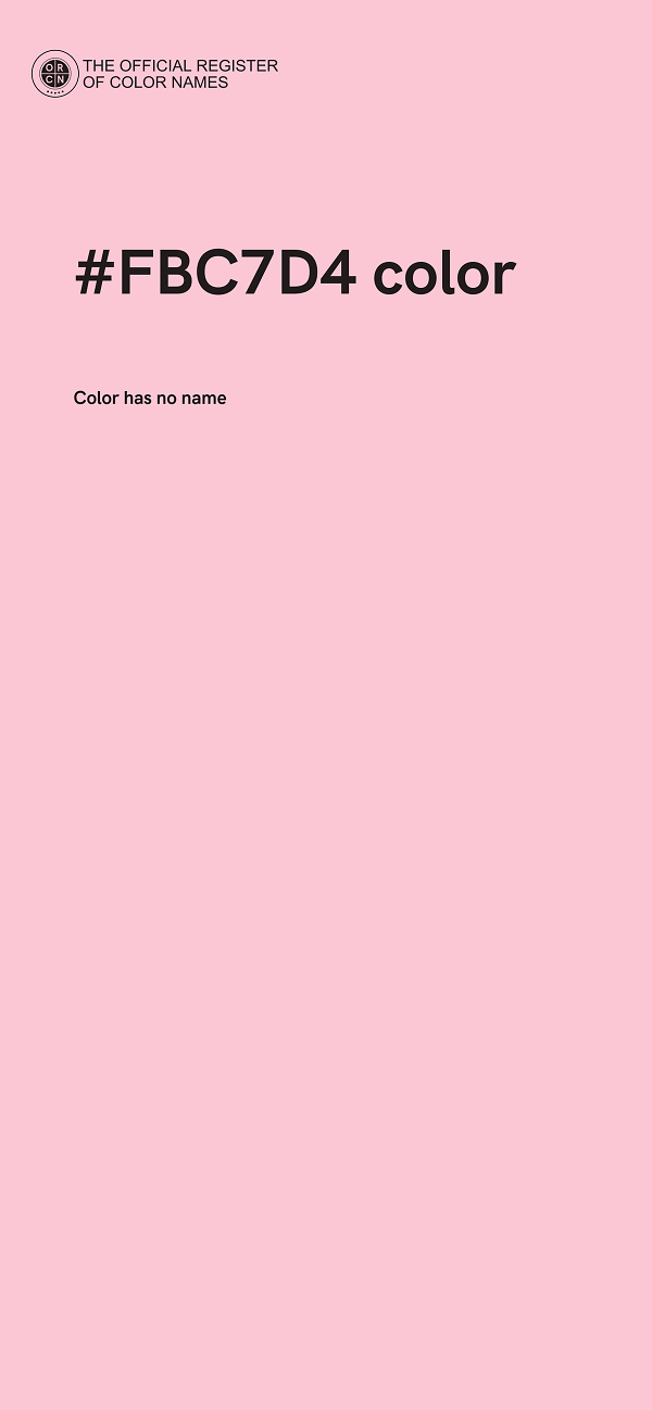 #FBC7D4 color image