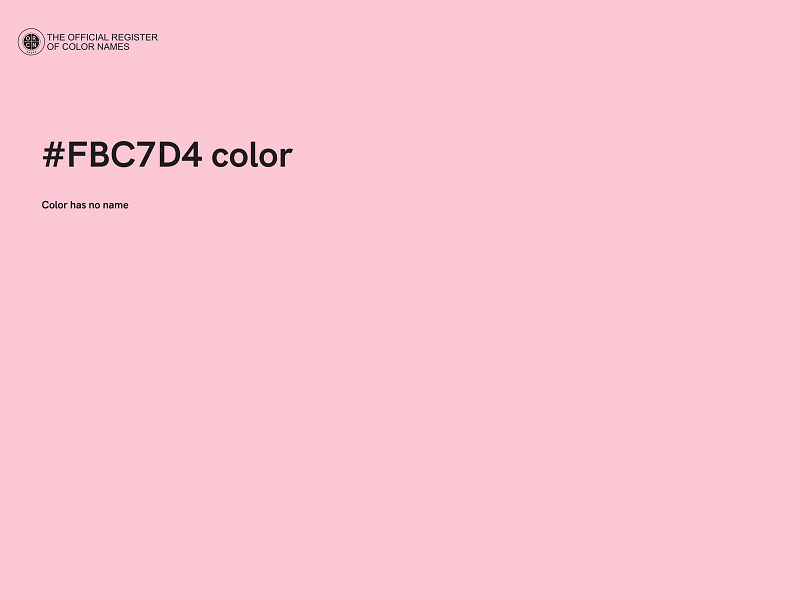 #FBC7D4 color image