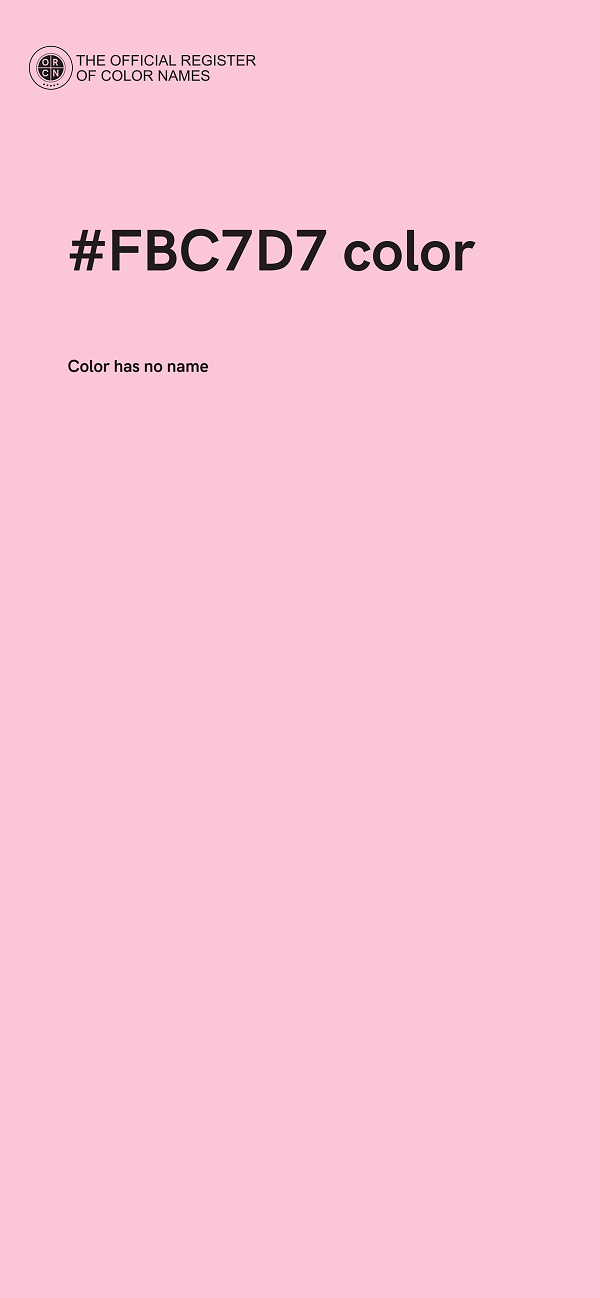 #FBC7D7 color image