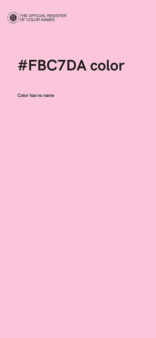 #FBC7DA color image