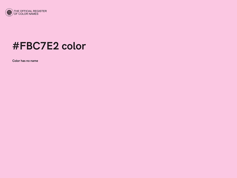 #FBC7E2 color image