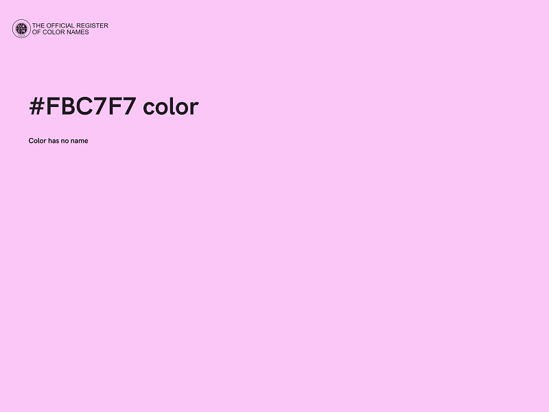 #FBC7F7 color image