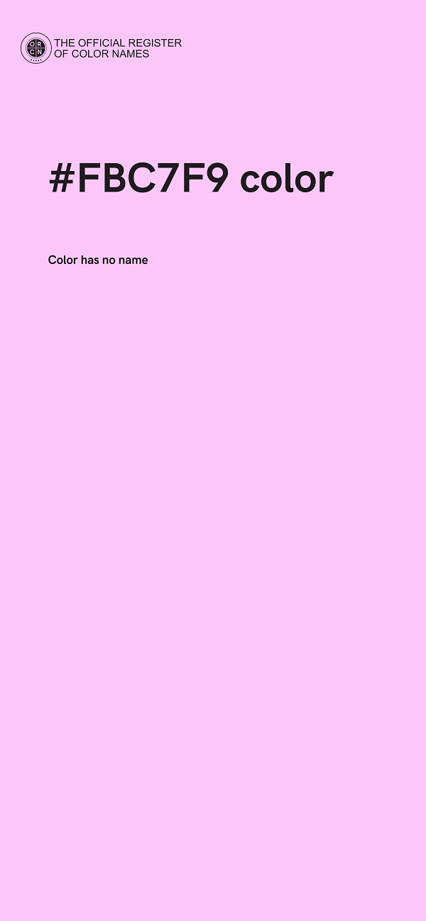 #FBC7F9 color image