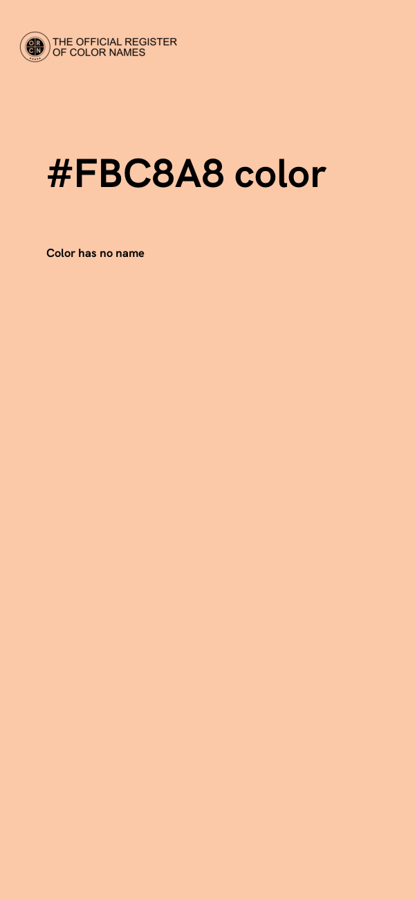 #FBC8A8 color image