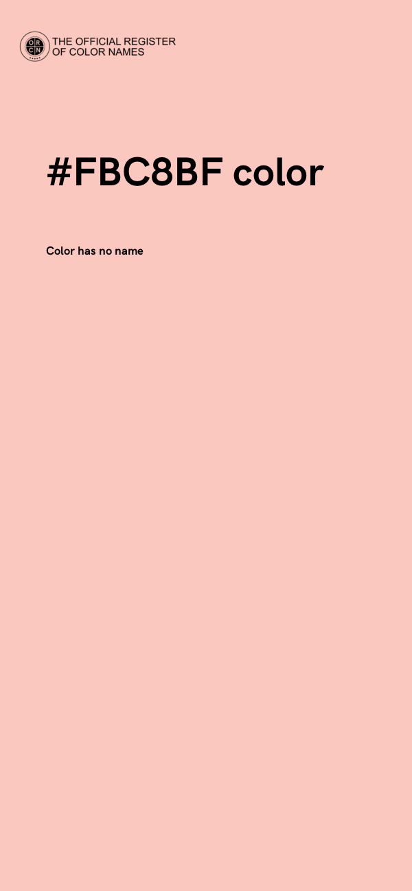 #FBC8BF color image