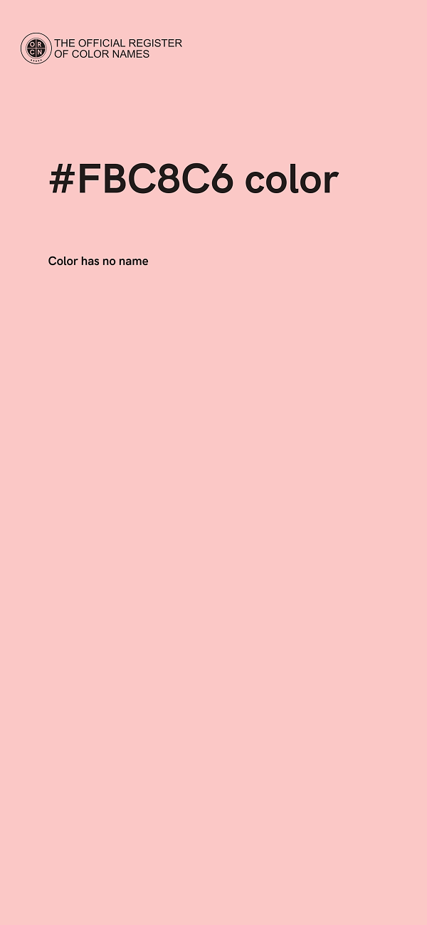 #FBC8C6 color image