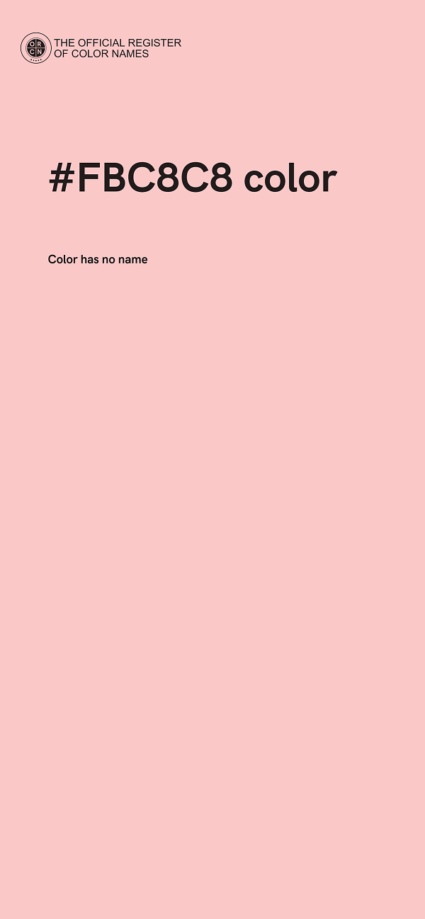#FBC8C8 color image
