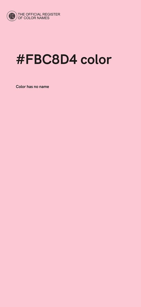 #FBC8D4 color image