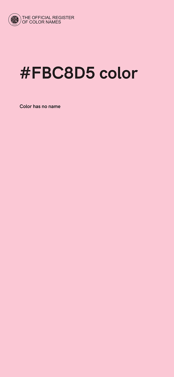 #FBC8D5 color image
