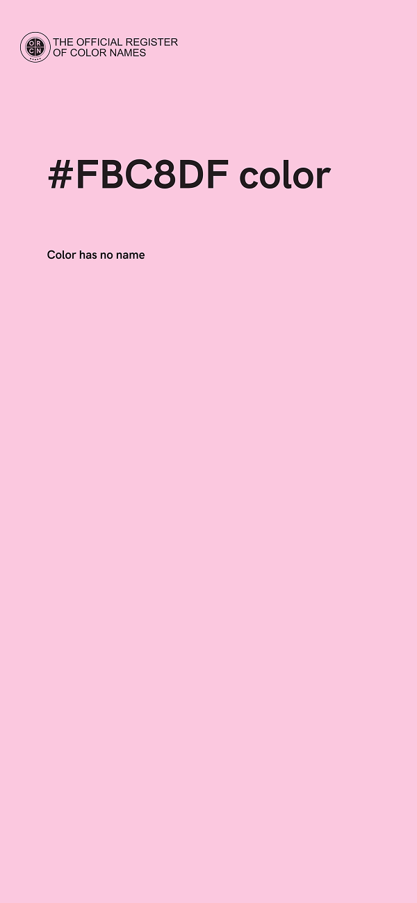#FBC8DF color image
