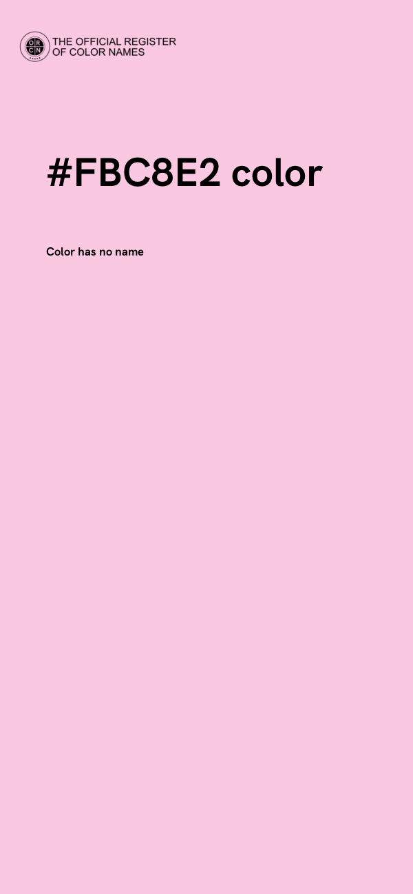 #FBC8E2 color image