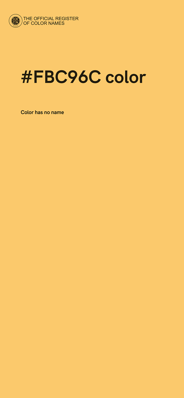 #FBC96C color image