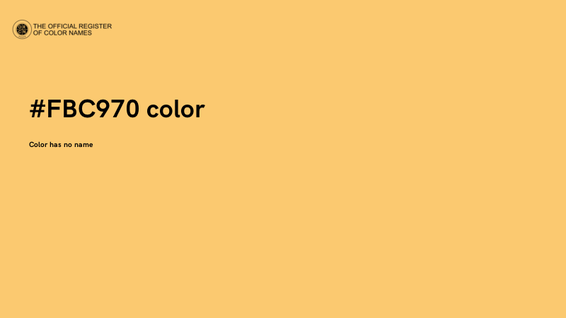 #FBC970 color image