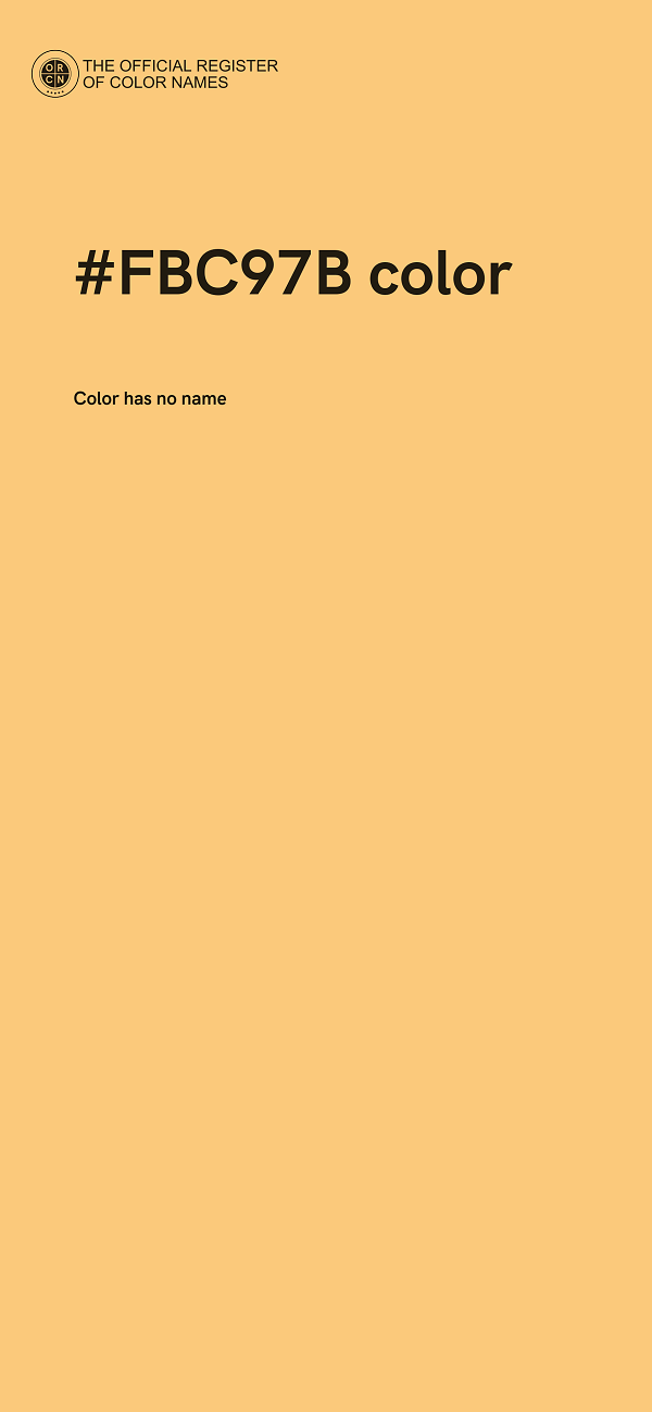 #FBC97B color image