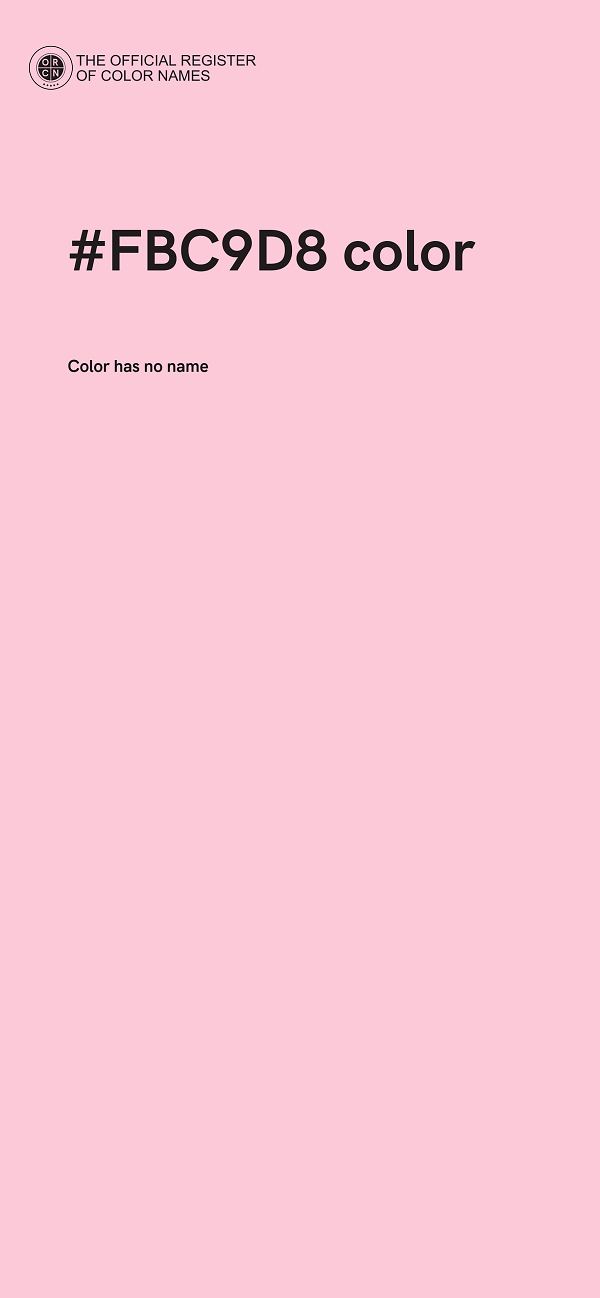 #FBC9D8 color image