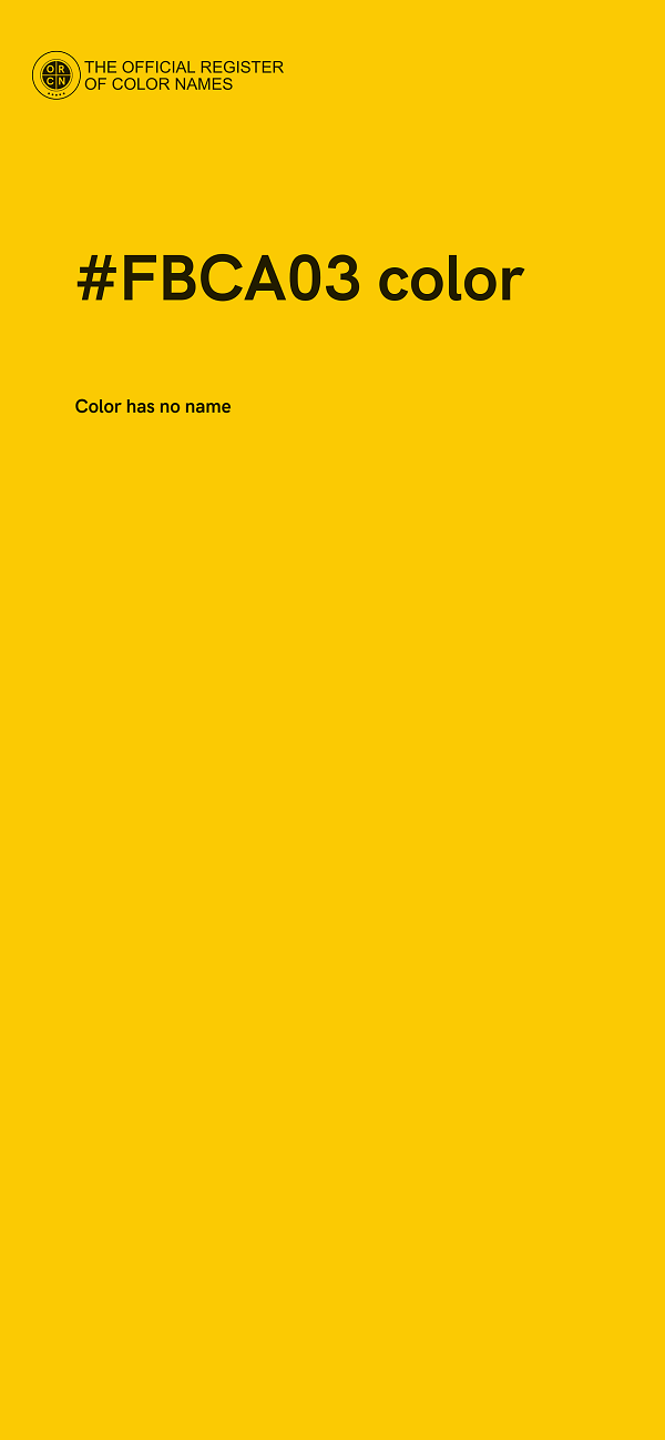 #FBCA03 color image