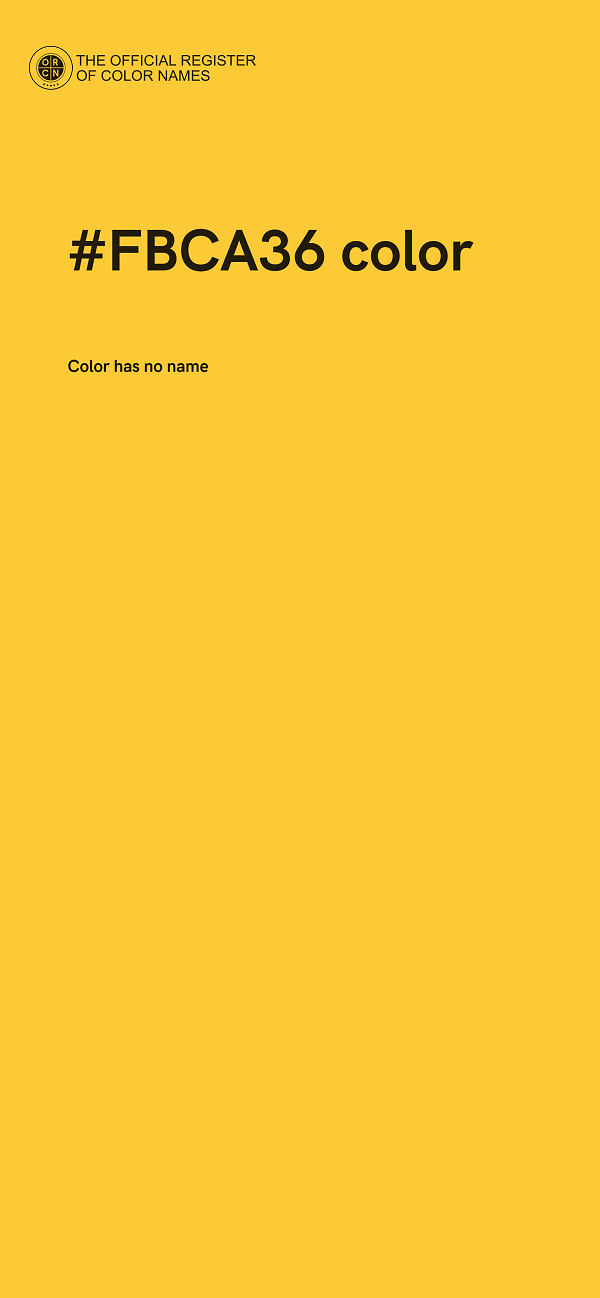 #FBCA36 color image