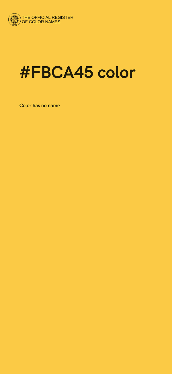 #FBCA45 color image