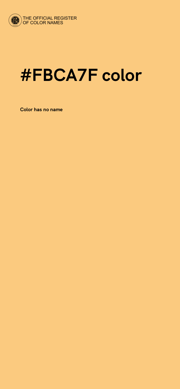 #FBCA7F color image