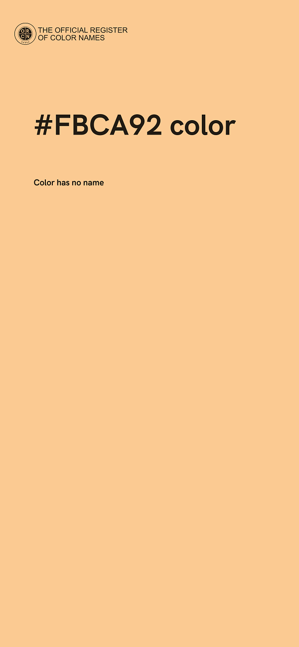 #FBCA92 color image