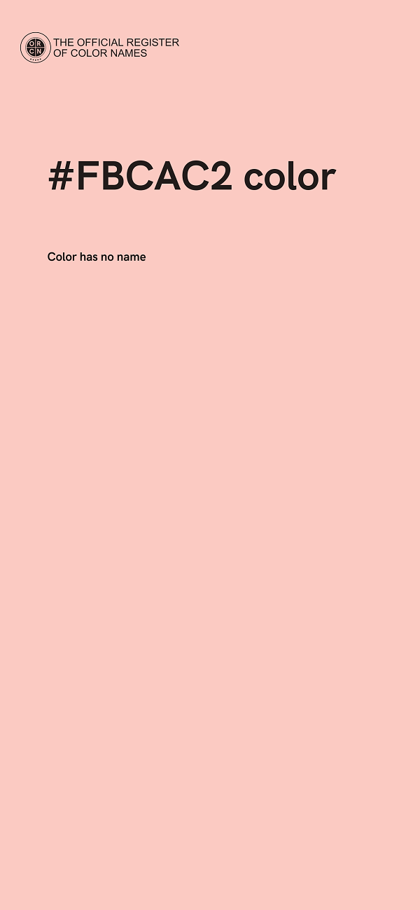 #FBCAC2 color image