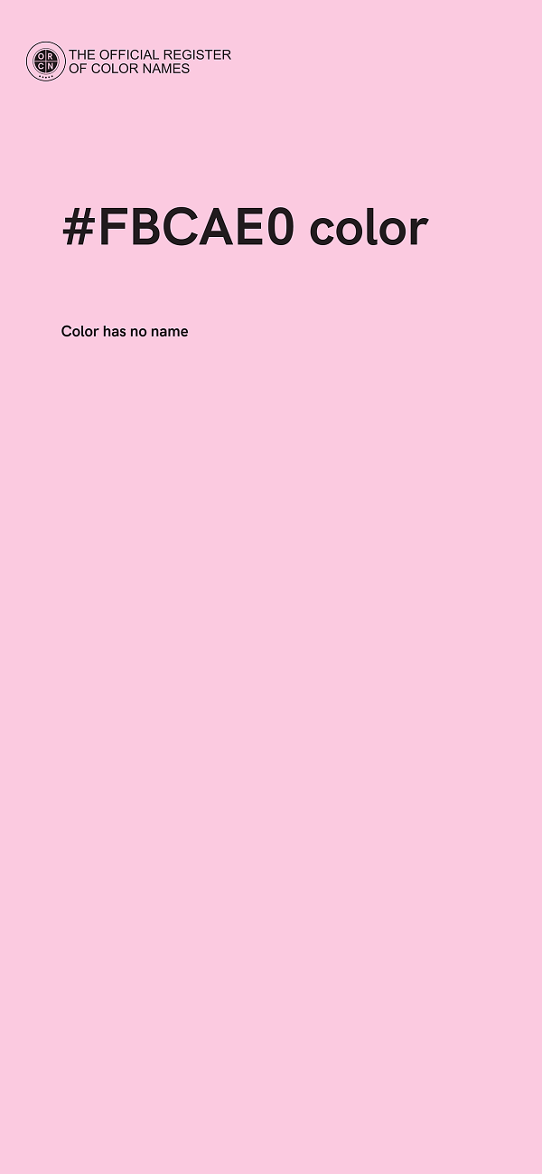 #FBCAE0 color image