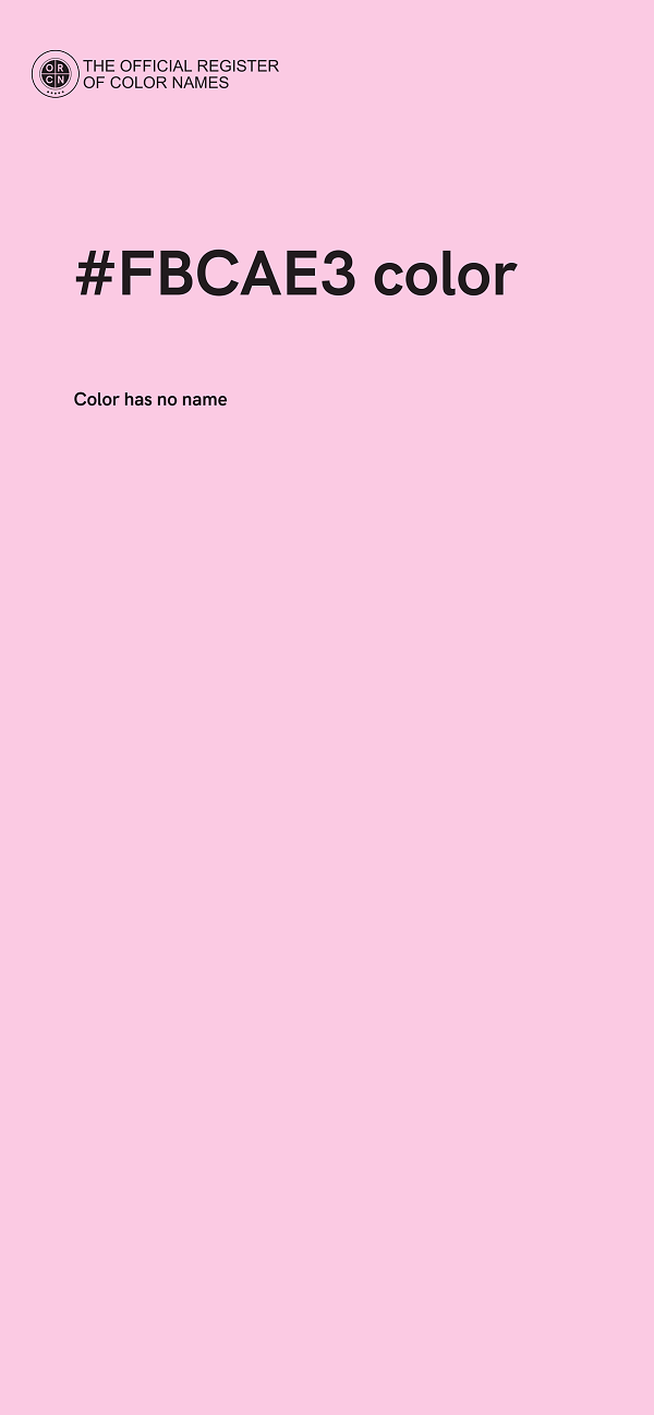 #FBCAE3 color image