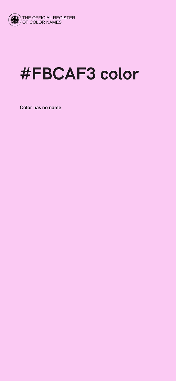 #FBCAF3 color image
