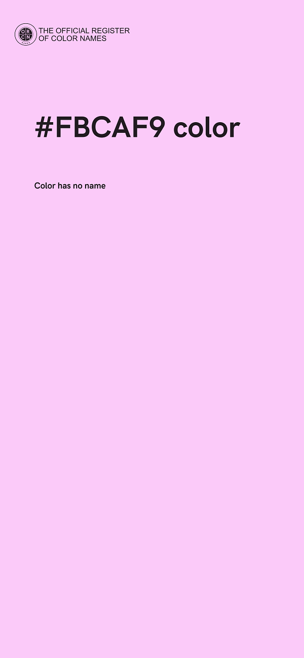 #FBCAF9 color image