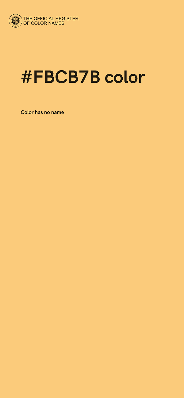 #FBCB7B color image