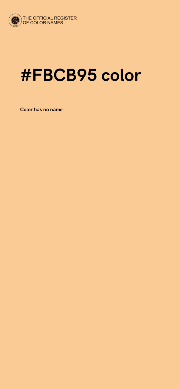#FBCB95 color image