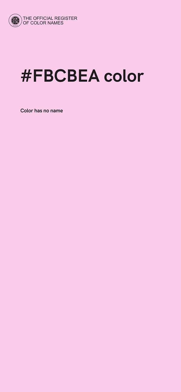 #FBCBEA color image