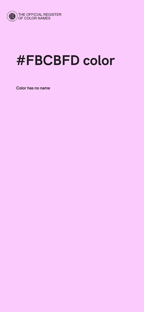 #FBCBFD color image