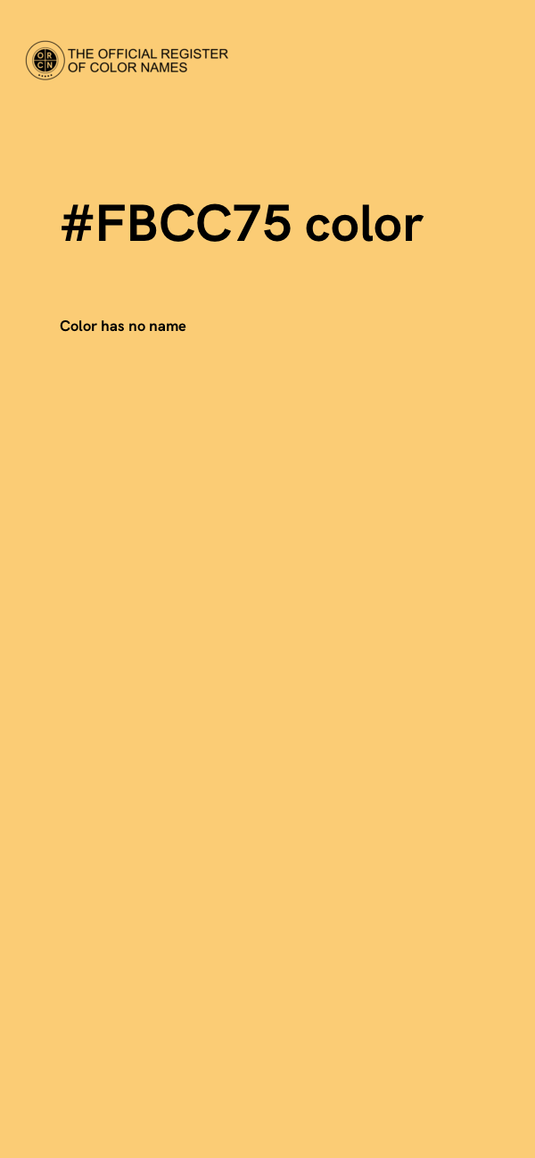 #FBCC75 color image