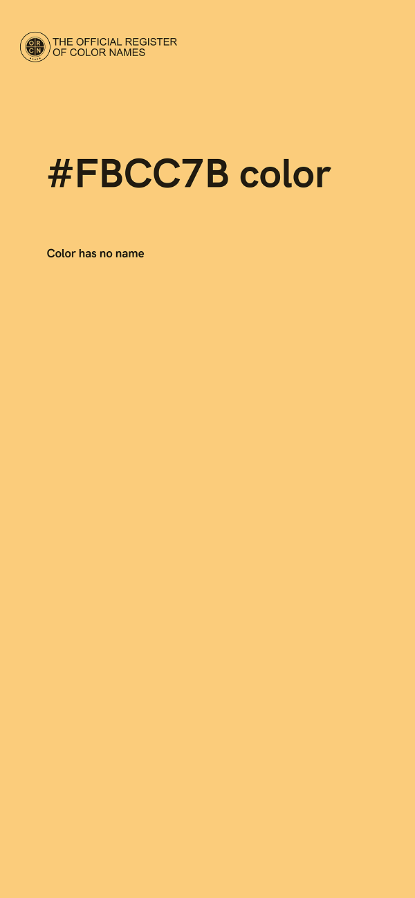 #FBCC7B color image