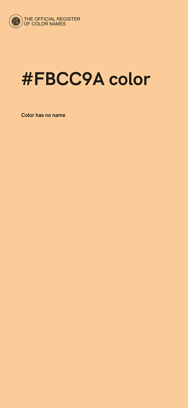 #FBCC9A color image