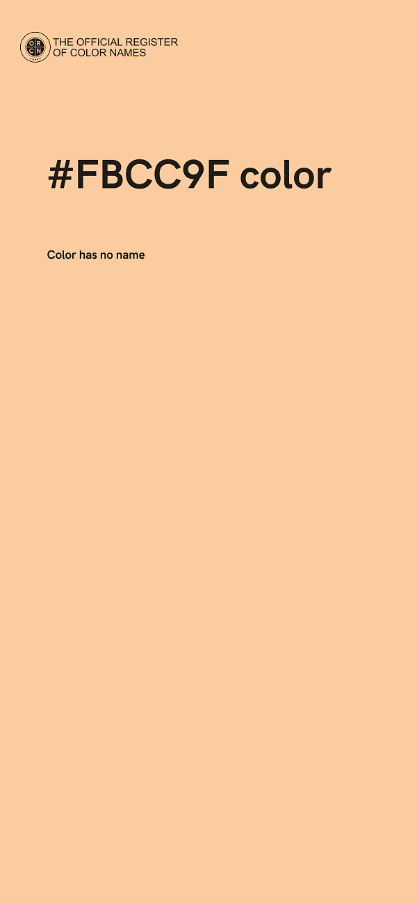 #FBCC9F color image
