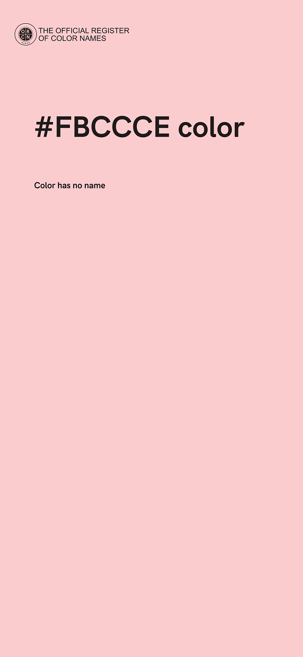 #FBCCCE color image