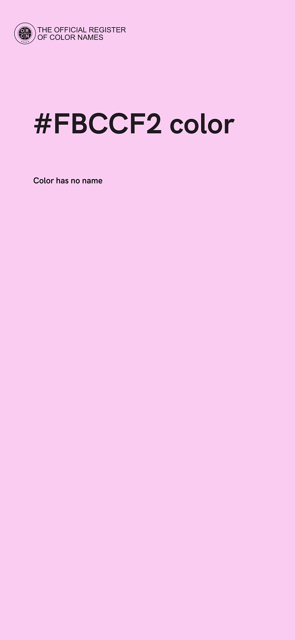 #FBCCF2 color image