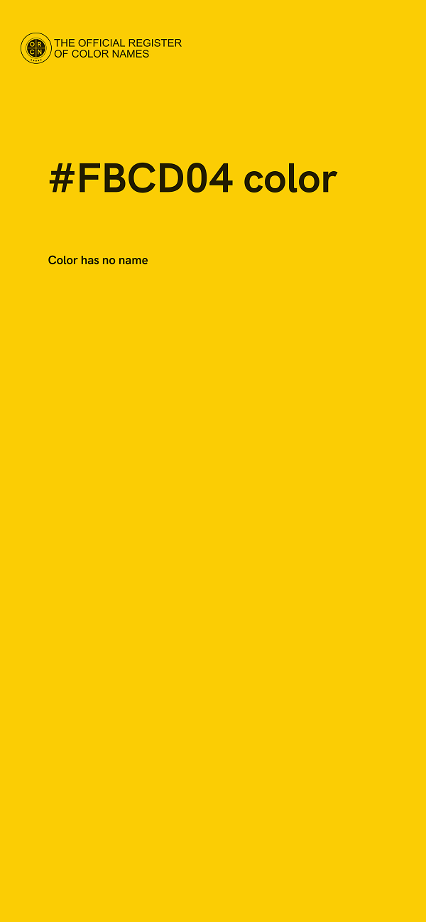 #FBCD04 color image
