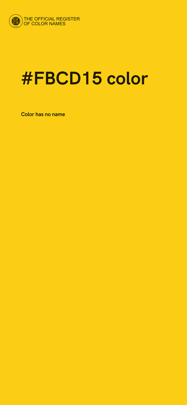 #FBCD15 color image