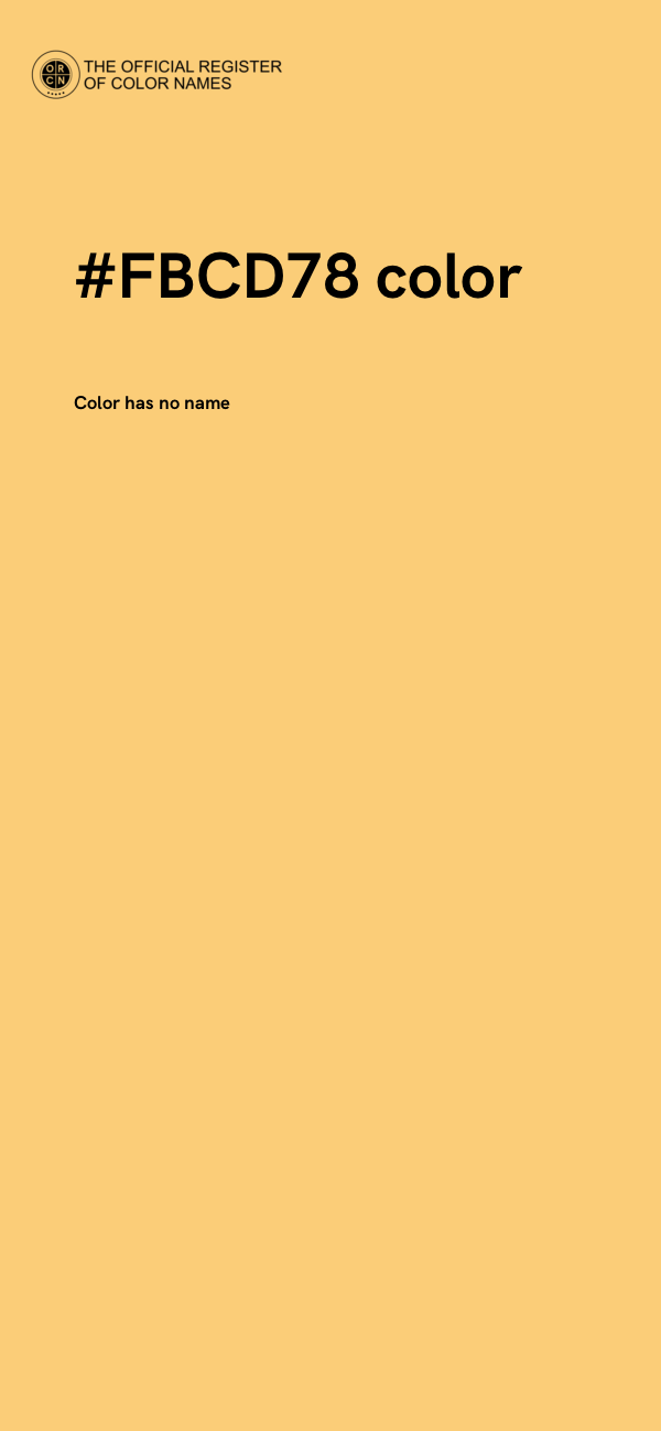 #FBCD78 color image