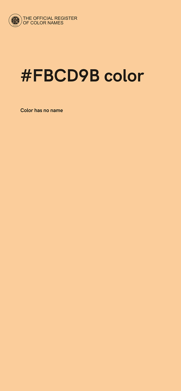 #FBCD9B color image