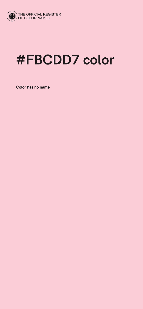 #FBCDD7 color image