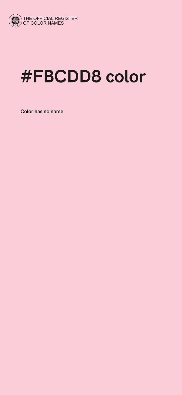 #FBCDD8 color image